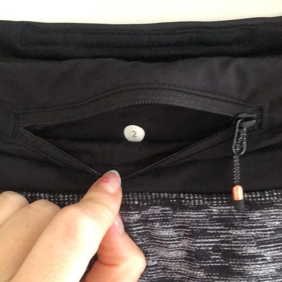NWOT Lululemon Pace Rival Skirt II Dramatic Static Black (Tall) - Picture 6 of 11